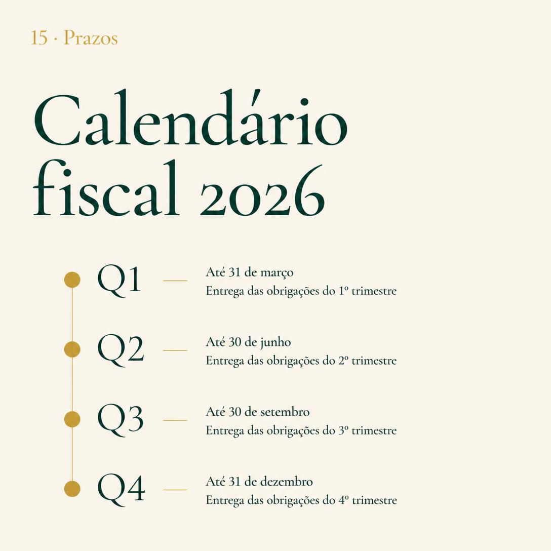 Calendário fiscal: organização não é opcional